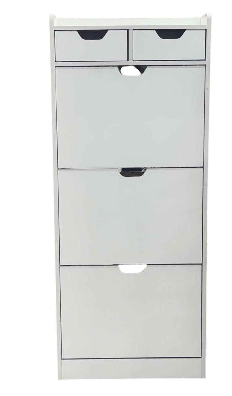 MHome Narrow Flip Shoe Rack – Space-Saving Modern Storage Cabinet