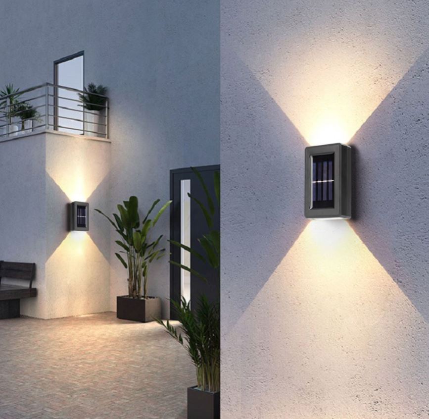 MHome Mini Solar Wall Light 2 Way – Motion Sensor, Waterproof & Energy-Saving
