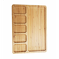 Square breakfast platter with carved pieces
