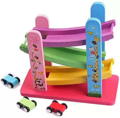 Colorful Wooden Speeding Car