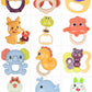 12-Piece Baby Rattles & Teethers Set with Storage Case – Sensory Toys for Newborns (0+ Months)