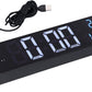 Rechargeable 25.5cm LED Digital Alarm Clock With Temperature+Day+Month And Date