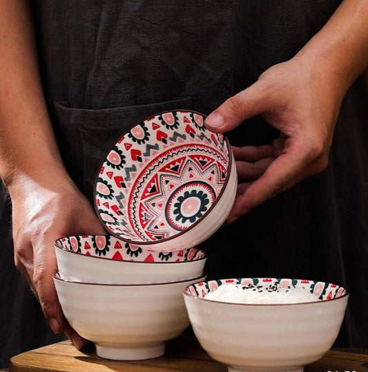 Bohemian Hand Printed Bowl