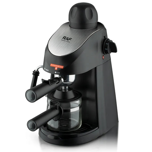 RAF R.114 4-Cup Espresso Coffee Machine 240ml - 3.5 Bar Pressure  With Cappuccino & Frothing Function