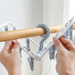 Plastic Foldable Hanger With 12 hanging Pegs-1pc