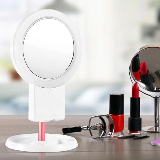 Double-Sided LED Light Cosmetic Mirror