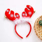 Christmas Antler & feathers headband