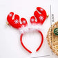 Christmas Antler & feathers headband