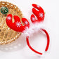Christmas Antler & feathers headband