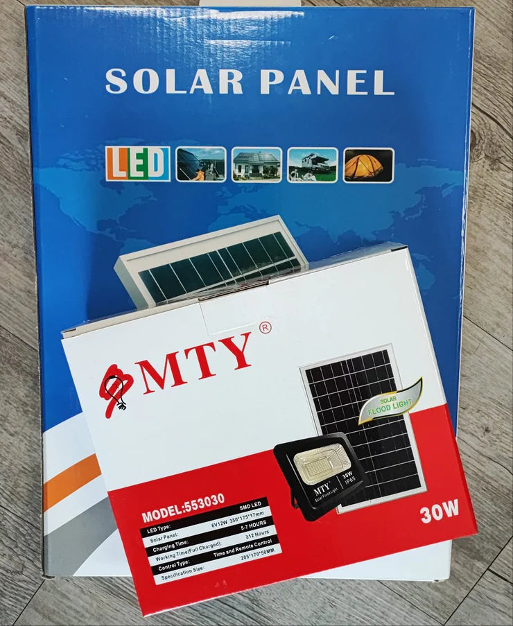 Load Shedding MTY-553030 30Watt Solar LED Outdoor Floodlight