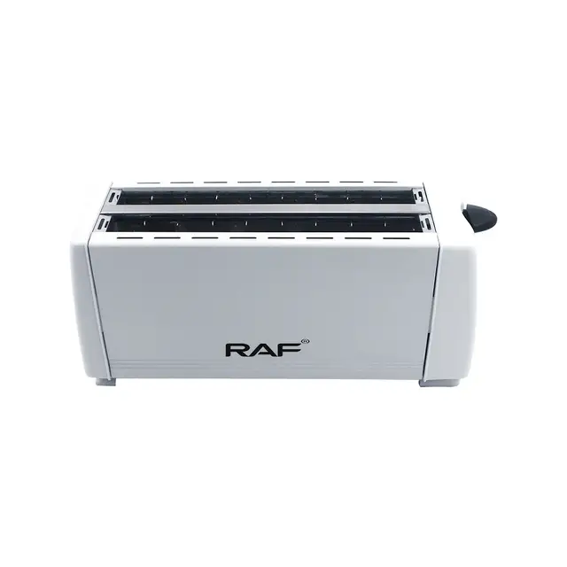 RAF R.265 4-Slice Toaster – Double-Sided Heating, Cool Touch, Slide-Out Crumb Tray, White