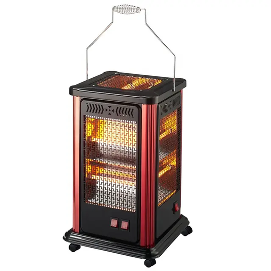 Electric Quartz Heater 2000W ZR-2203 – 5-Sided Heating with 10 Quartz Tubes