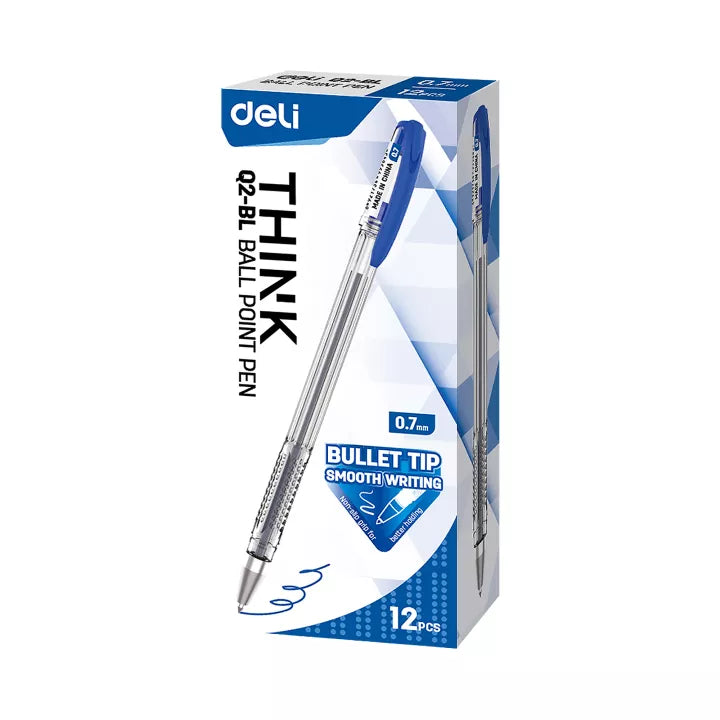 Think Ball Point Pen-Blue 12pc