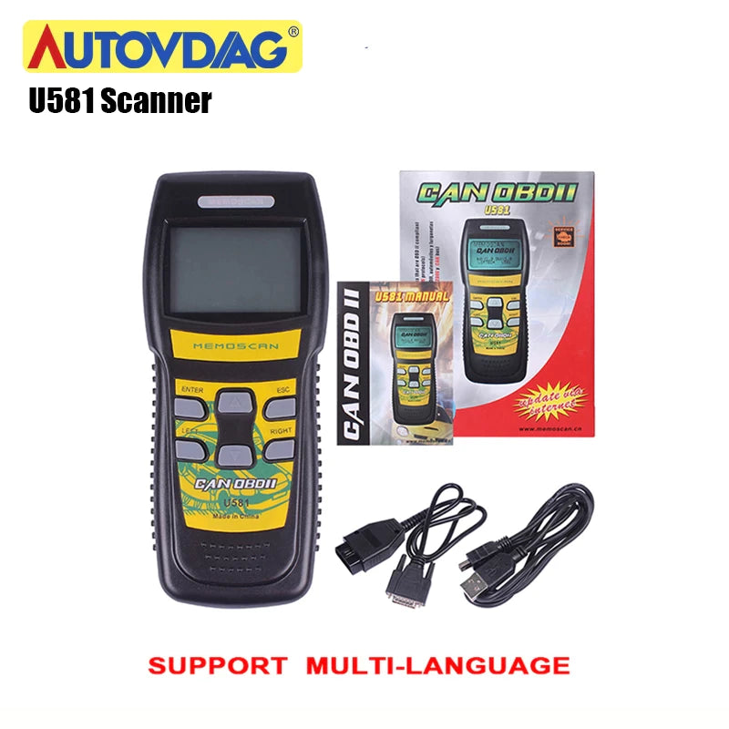 Auto Diagnostic Scan Tool Multifunction U581 OBD2 Scanner Fit for Light Trucks