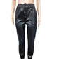 Ladies Leather Pans-Black