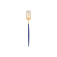 Tea Forks blue/gold 6pcs