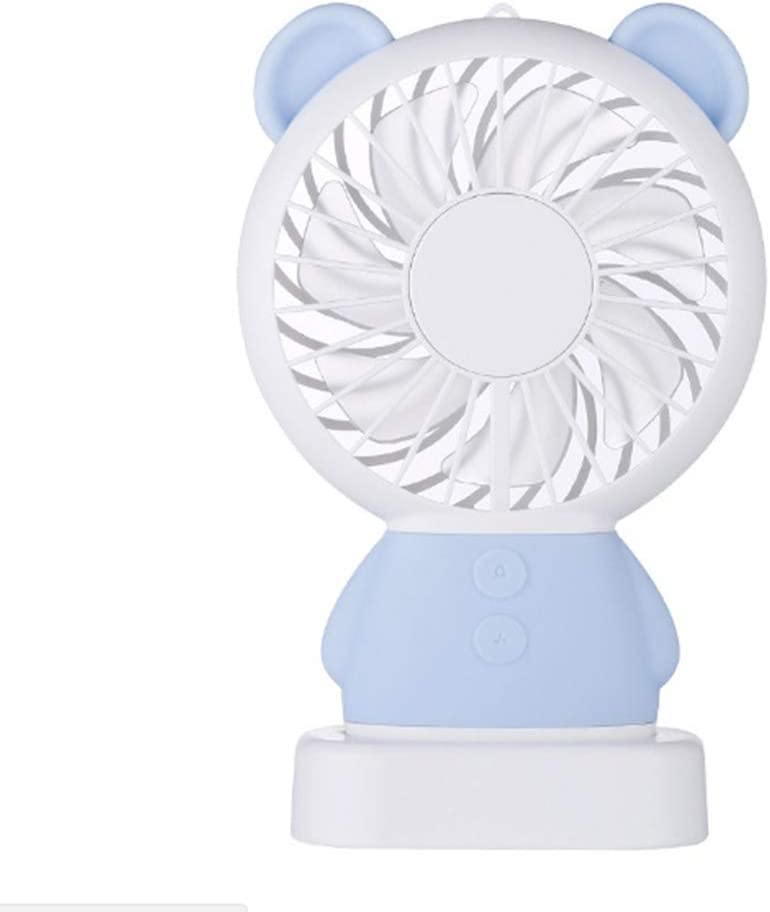 Bear/Rabbit Mini Portable Handheld Fan Colorful LED Light