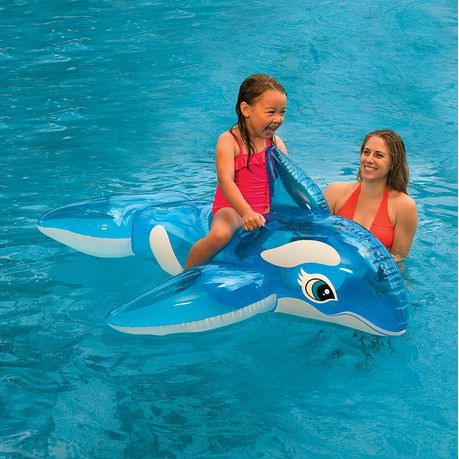 Whale Ride-On Inflatable pool float