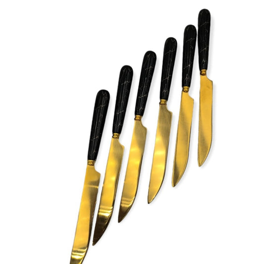 Marble Print Knife Set