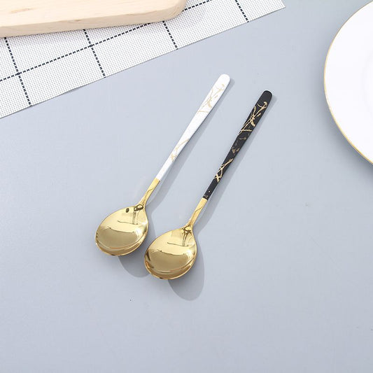 Marble Print Spoon Set 6Pcs