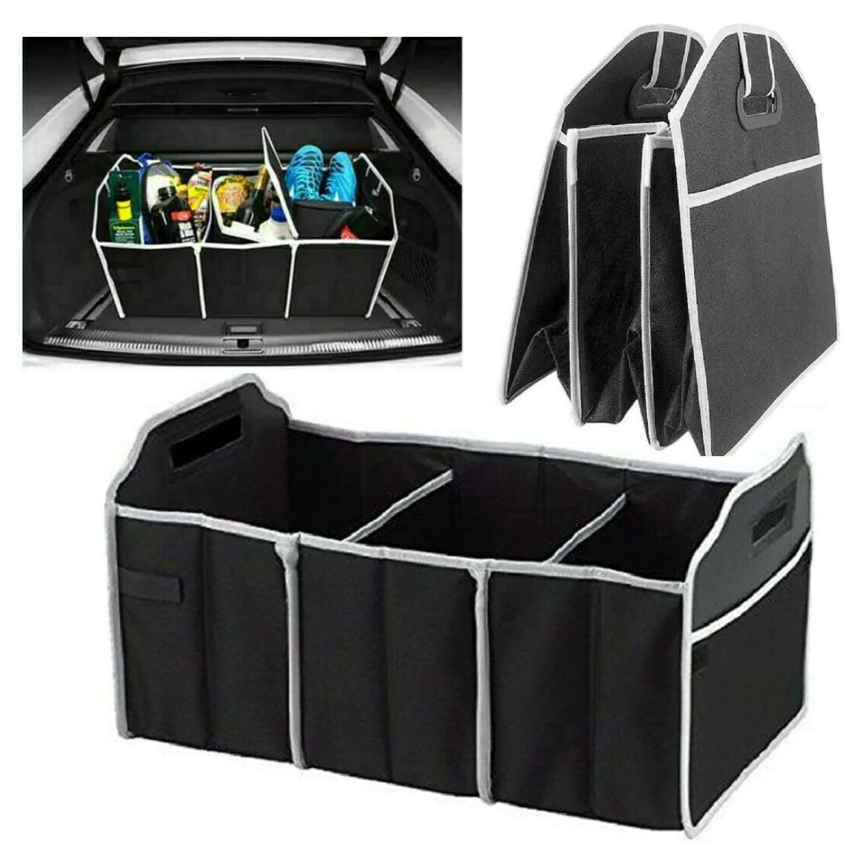Car Boot Lockable Storage Car Boot Organiser Foldable Storage – Megamall Online Store
