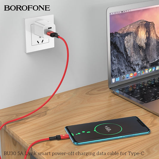BOROFONE 1.2M Type-C Fast Charging / Data Transfer Cable
