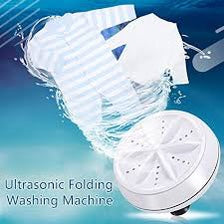 Portable Mini Washing Machine Ultrasonic Turbine Clothes Washer for Travel Home