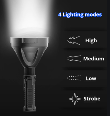 Flashlight Multifunction -10watt  Rechargeable LED