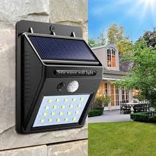 MTech Solar Powered Motion LED Wall Light – 20 LED / 40 LED