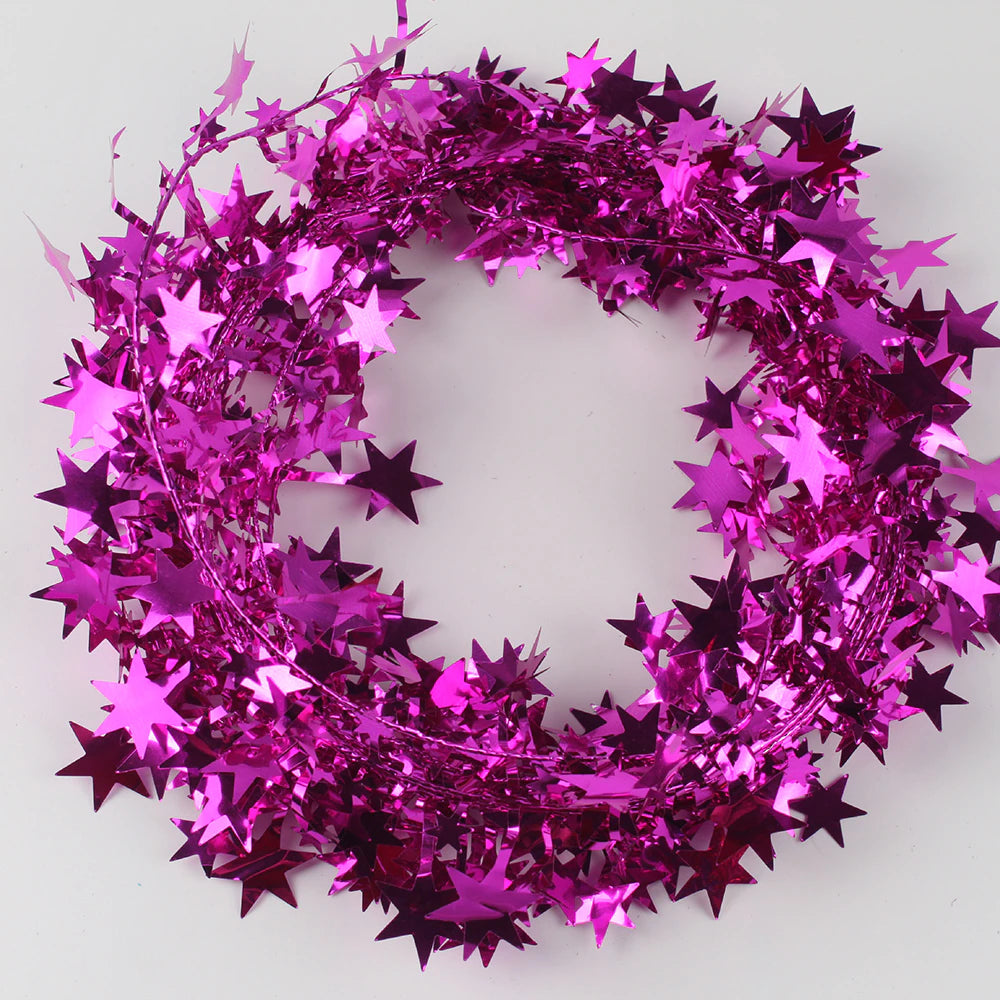 Christmas Tinsel With Stars