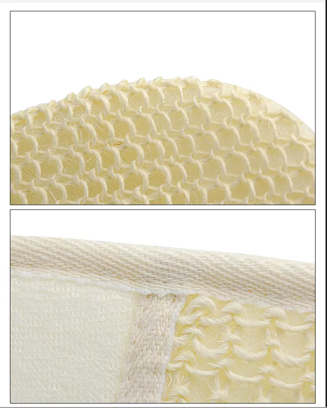 Natural fibre bath glove
