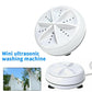 Portable Mini Washing Machine Ultrasonic Turbine Clothes Washer for Travel Home