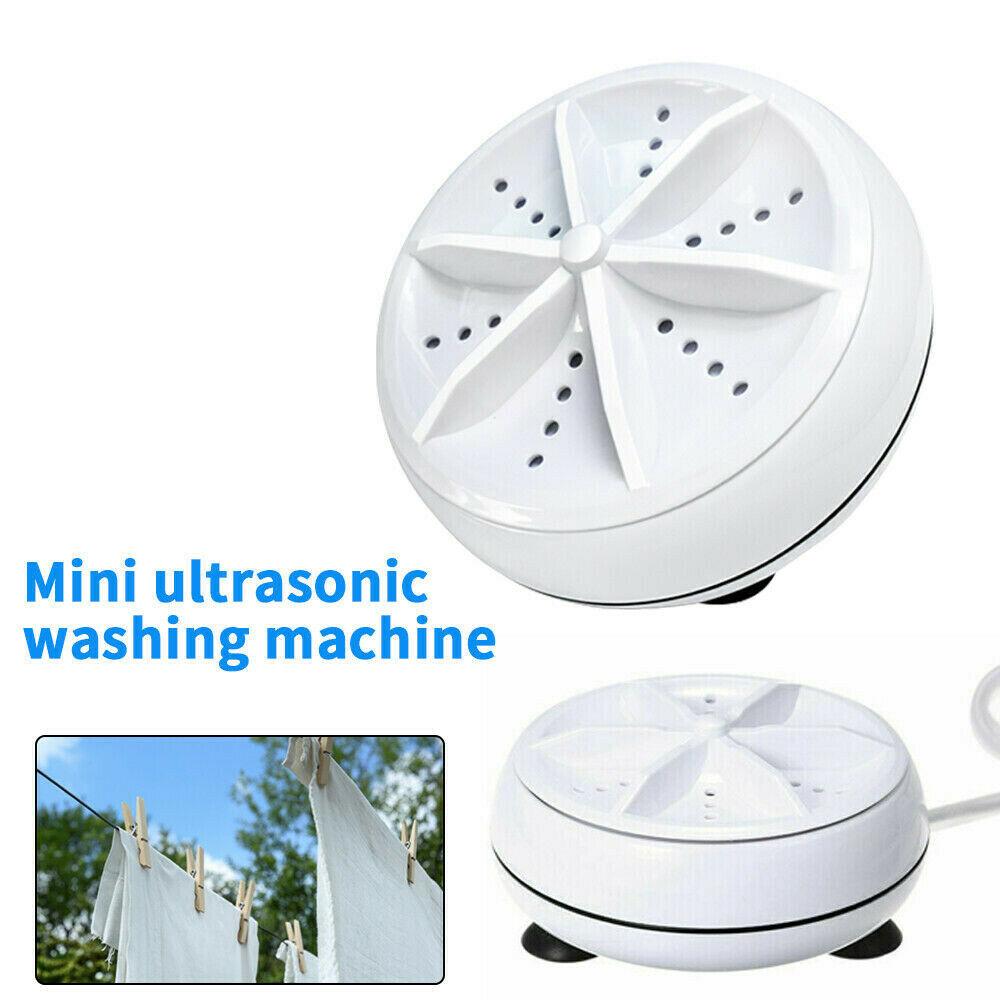 Portable Mini Washing Machine Ultrasonic Turbine Clothes Washer for Travel Home