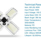 Led Ceiling Light Super Bright 4 Blade 60w