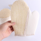Natural fibre bath glove