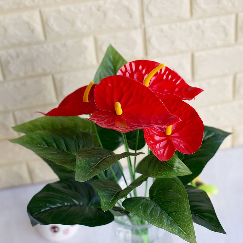 Big Natural Looking Plastic Flower Leaves Stem and Branches