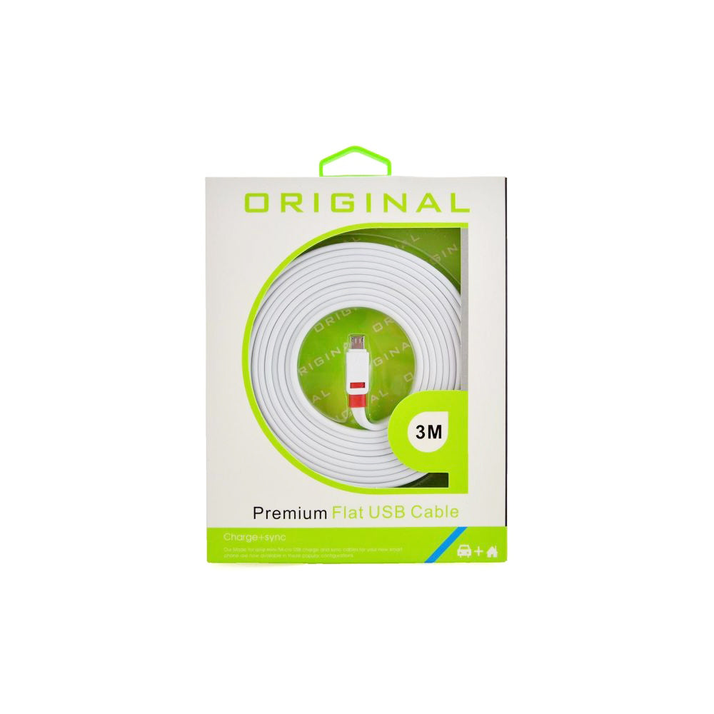 ORIGINAL Premium Flat USB Cable 3M