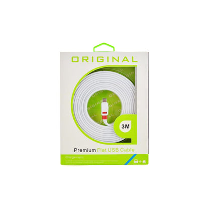 ORIGINAL Premium Flat USB Cable 3M