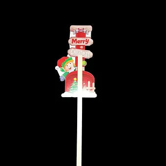Glitter Wooden Yard Garden Stake