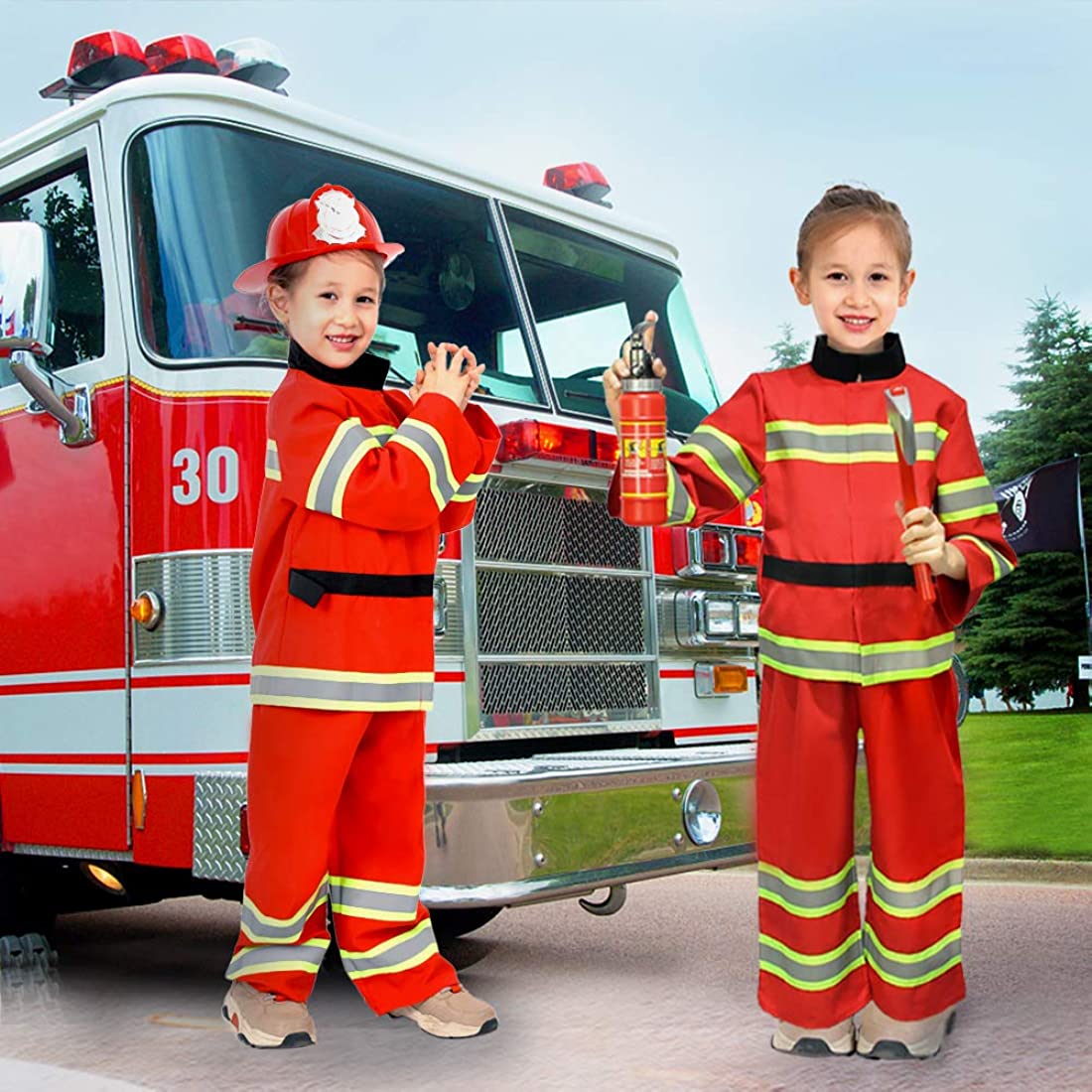 Kids Fireman Roleplay Costume