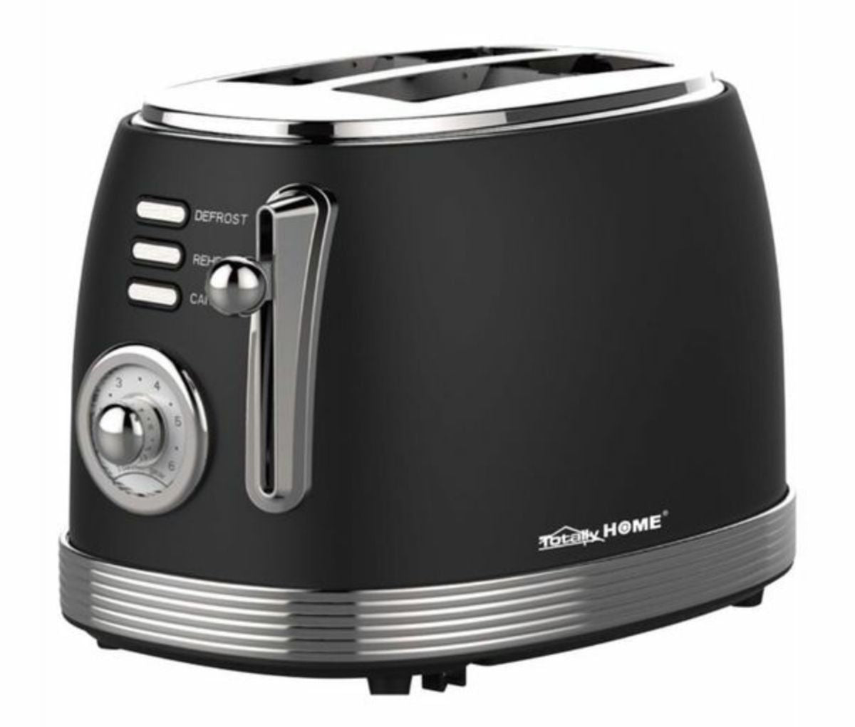 Retro 2 Slice Electric Toaster – Stainless Steel, 6 Browning Settings, Defrost, Reheat, Cancel