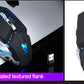 T-wolf Q15 Wireless Gaming Mouse Rechargeable Silent Colorful Light - Black Tech