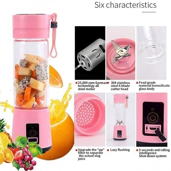Mini USB Portable Fruit Juicer Home Travel Electric Smoothie Juice Maker Blender