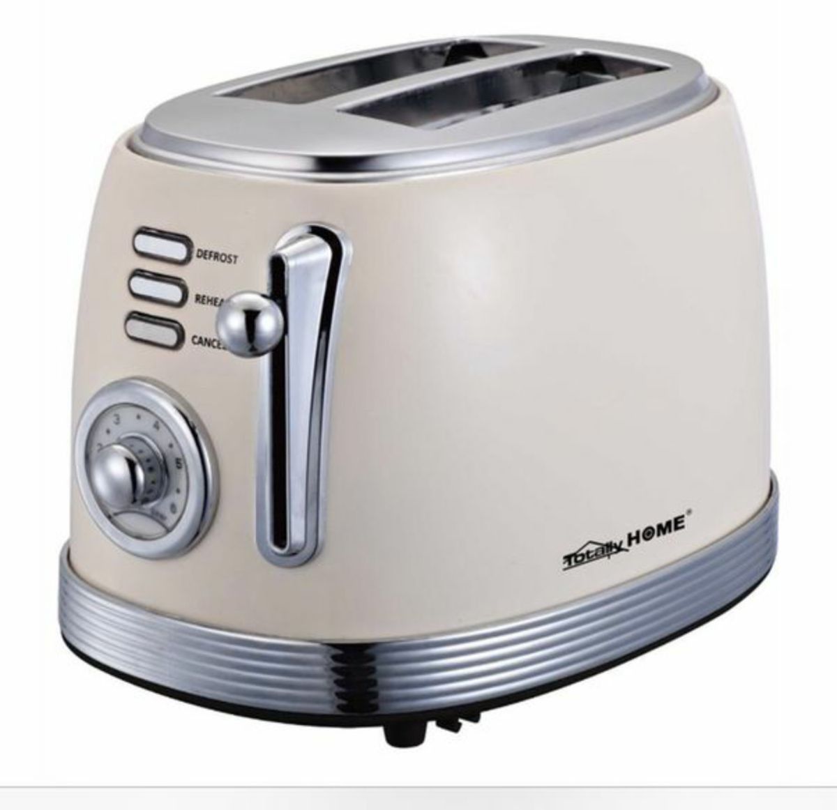 Retro 2 Slice Electric Toaster – Stainless Steel, 6 Browning Settings, Defrost, Reheat, Cancel