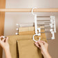 5-in-1 Multifunction Stainless Steel Folding Trousers Rack