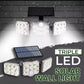 Triple LED Solar Wall Light Remote Control Motion Sensor Waterproof IP65 Lightin