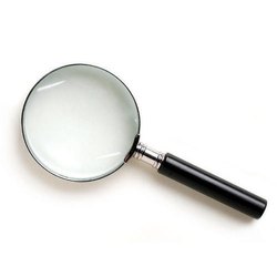 Semi-Metal Handheld Magnifying Glass 5cm Lens for Reading & Detail Work