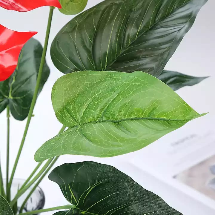 Big Natural Looking Plastic Flower Leaves Stem and Branches