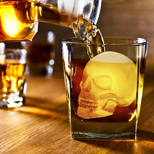 Set Of 2 3D Skull Ice Mold Tray