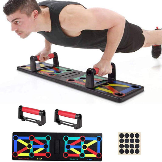 MSportz Multi-Functional 14-in-1 Colour-Coded Push-Up Board System